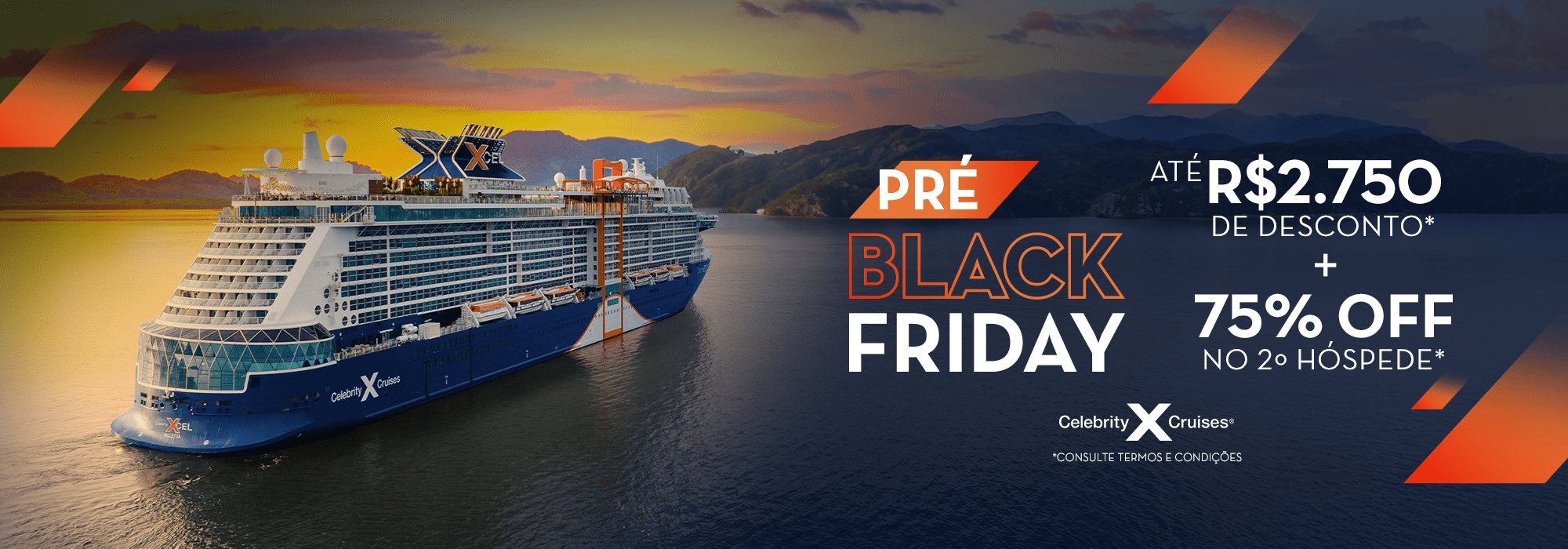 Promoção Pré Black Friday Celebrity Cruises