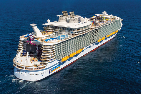 Navio Symphony of the Seas em alto mar - Experiência luxuosa em cruzeiro